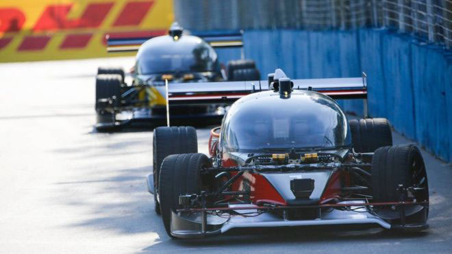 Devbot cars racing at Buenos Aires